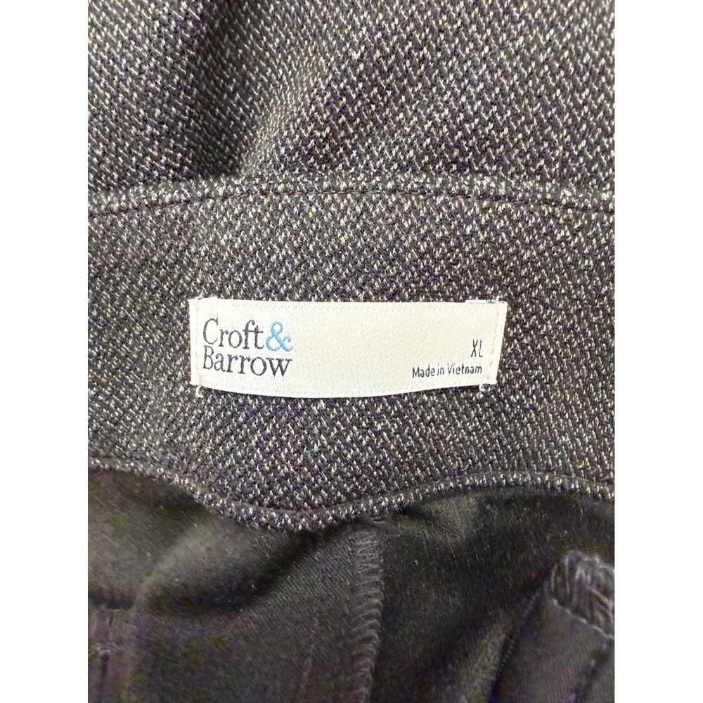 Croft & Barrow Womens Mid Rise Straight Leg Pants Charcoal Gray XL New With Tags - Picture 4 of 7
